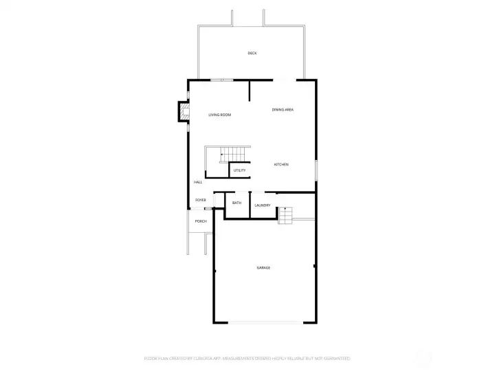 Main floor of home