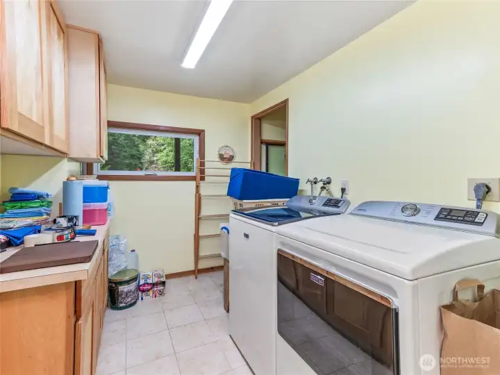 Laundry room on main floor off kitchen