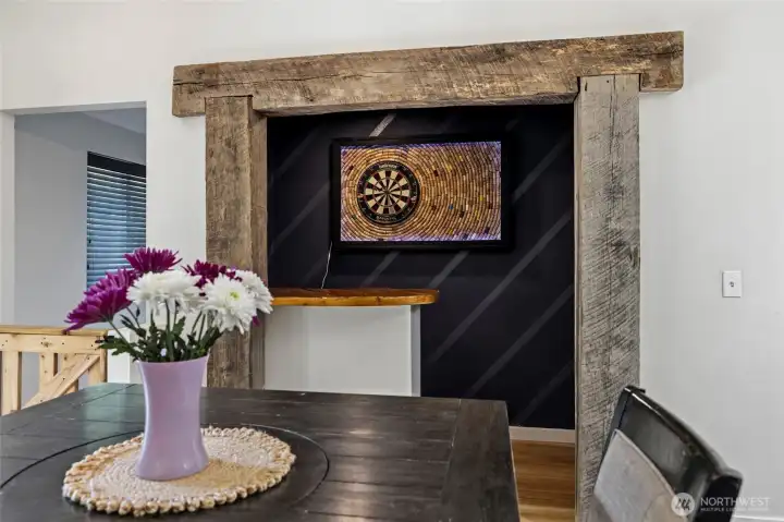 Unique and fun bar area off the dining and kitchen area. This could be a GREAT pantry too.