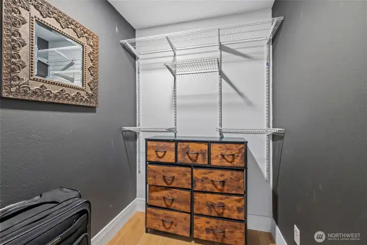 Closet #2 in the primary bedroom