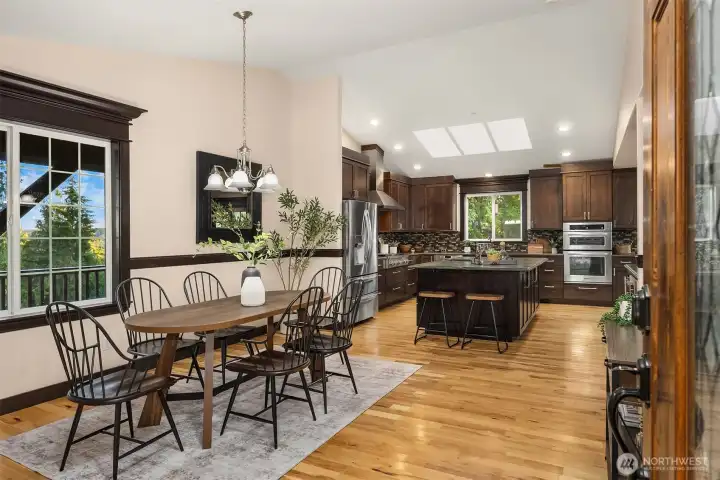 Dining Room (note wrap around porch out side)
