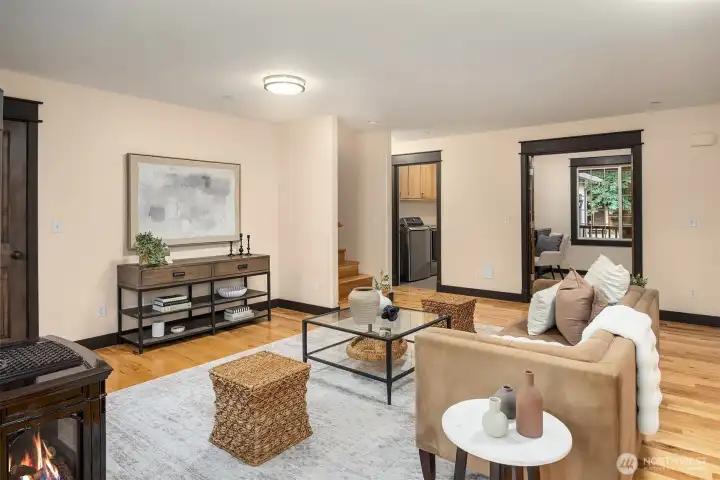 The gathering place off the kitchen