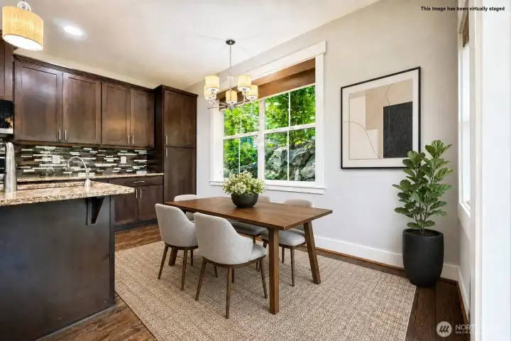 Dining Area Virtually Staegd