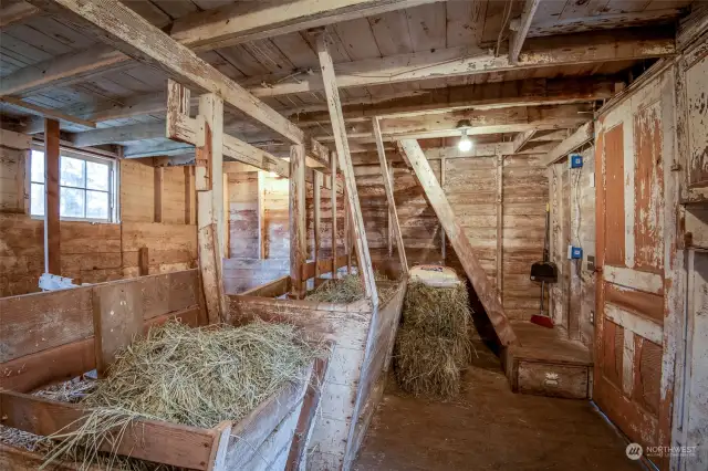 Inside of barn ready for your animals