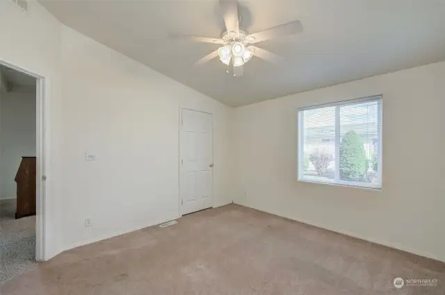 Bedroom #2. Plenty of space for a king-size bed and furniture for guests