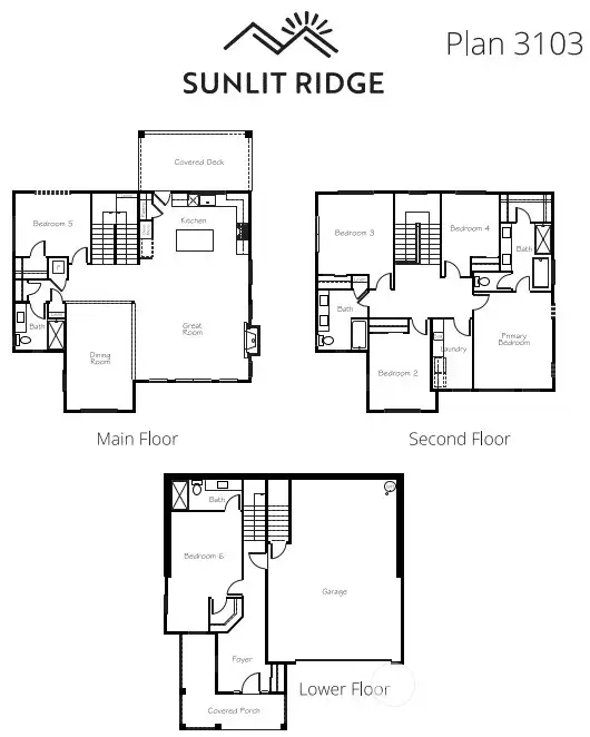 Plan 3103 Artist Rendering. Details may not be exact and are subject to change