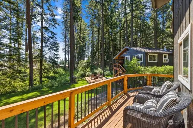 View from the bunk house deck.