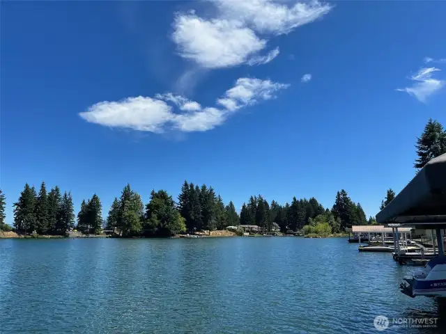 View from boat dock