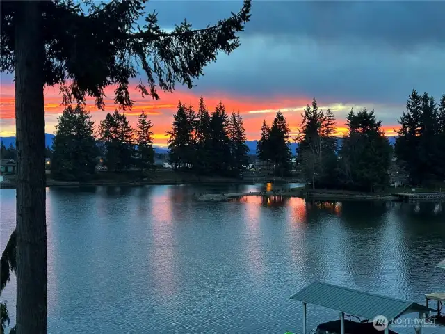 Sunset view from tope
