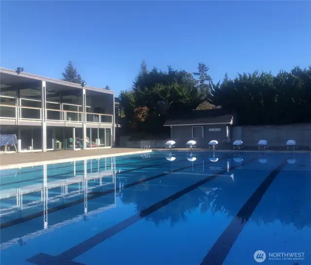 Beautiful pool facility with active swim team, lessons, and summer-time fun!