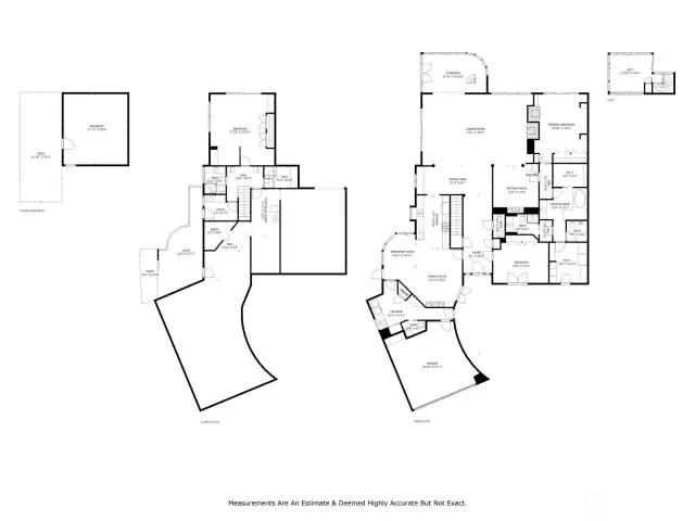 Main and Lower Level floorplan plus Lower Basement storage area.