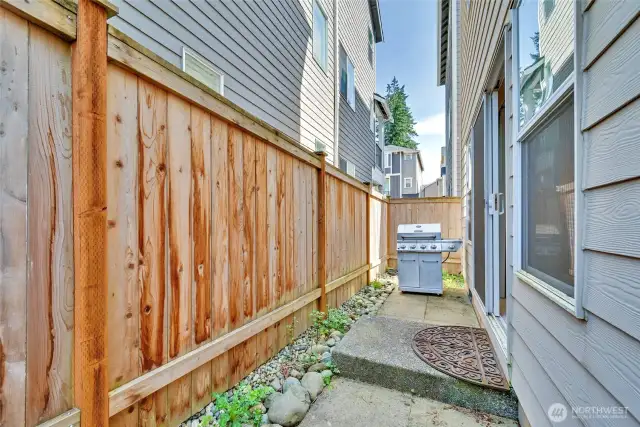 There is room for your BBQ grill too!