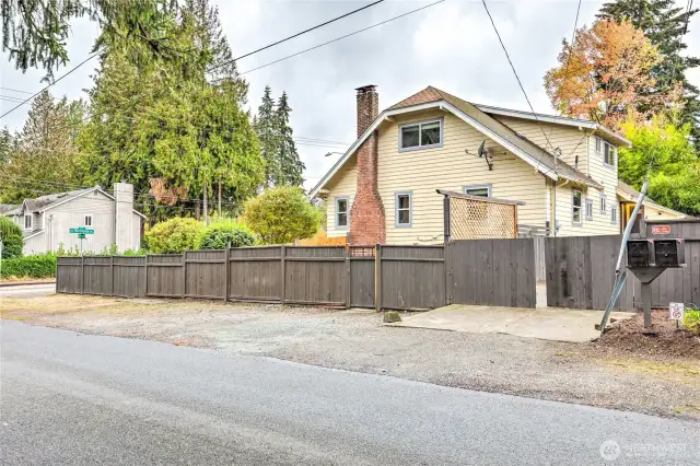 Street parking space outside house
