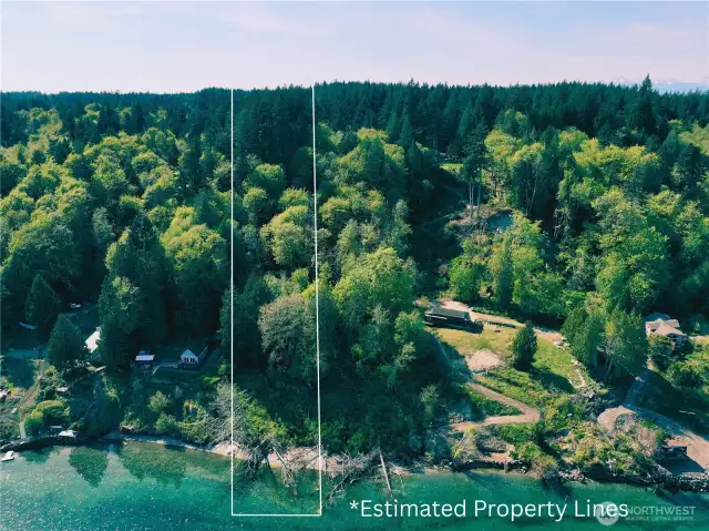 Estimated Property Lines - Not Guaranteed to be accurate.