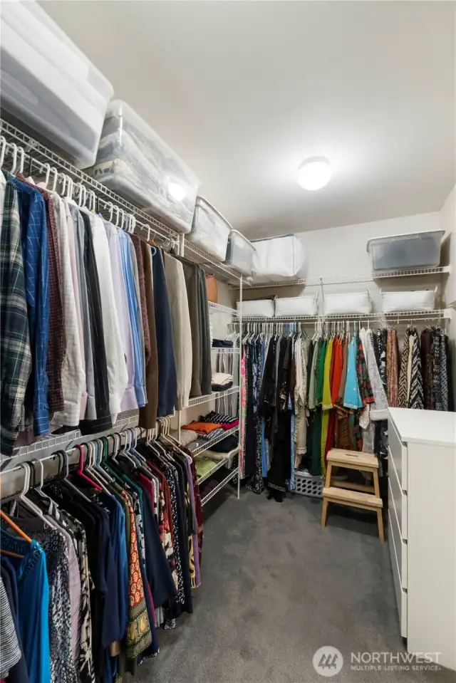 Plenty of room for everyone's clothes