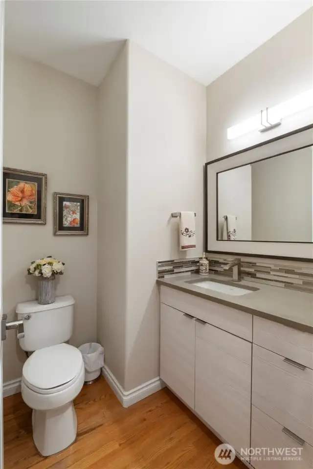 Remodeled half bath