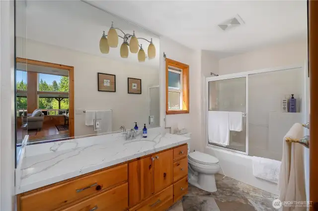Updated bathroom - spacious and airy!