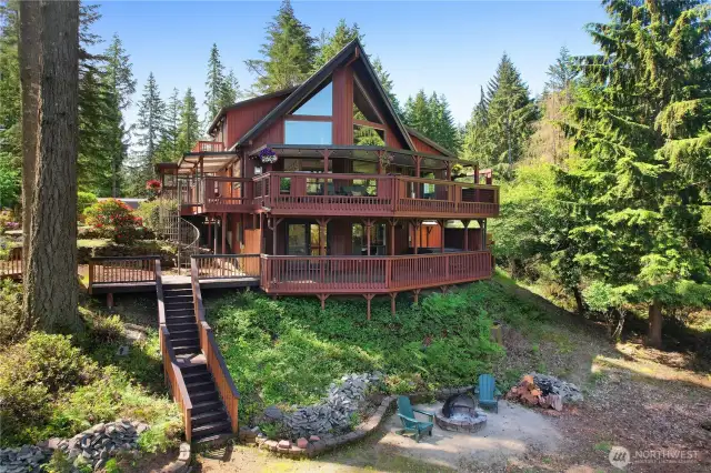 Cedar a-frame updated and remodeled.