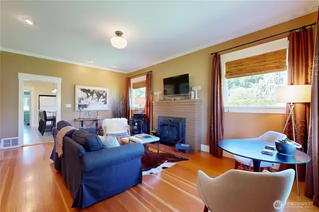 original wood floors in pristine condition