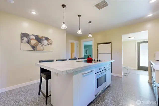 large kitchen island
