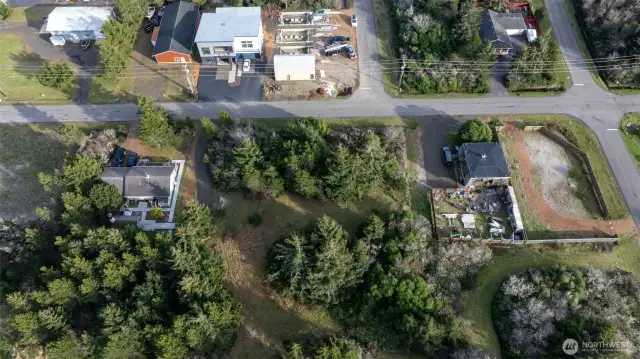 Sizable lot - build separate properties or combine the lot.
