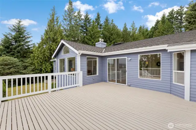 Step right outside to your expansive deck, seamlessly connected to the breakfast nook. This outdoor living space is ideal for soaking up sun, dining al fresco, or stargazing on clear nights.