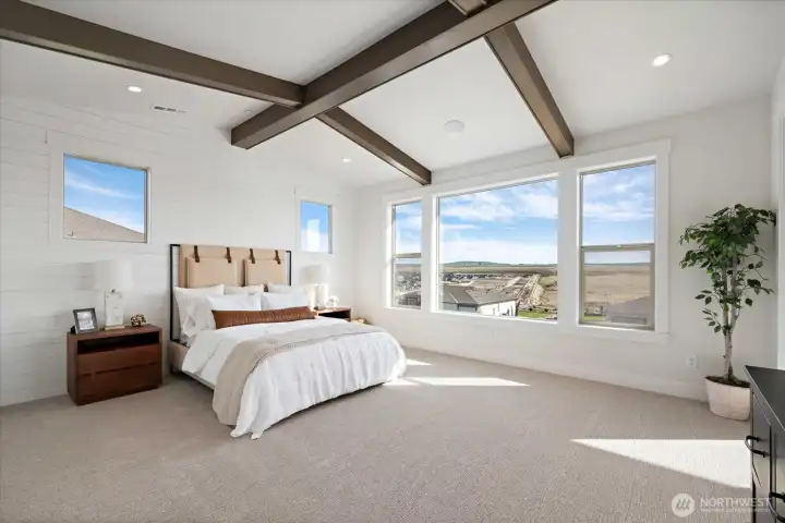 Beams in your Primary Bedroom!