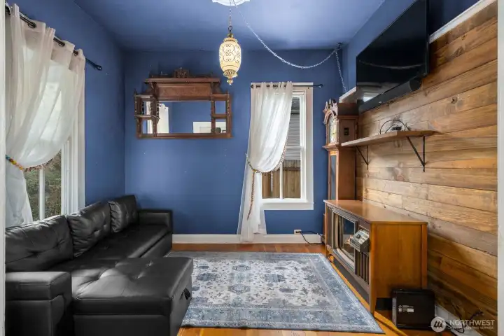 Den or Parlor  o the left off  of entry.