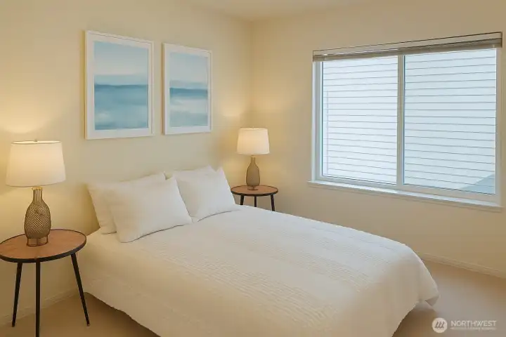 Virtually Staged, Upstairs Bedroom #2 (Middle Bedroom)