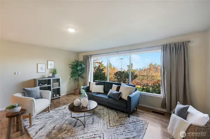 Water view from the living room