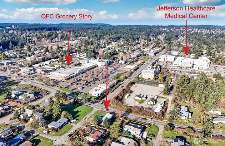 Close to the hospital, grocery store, and other amenities!