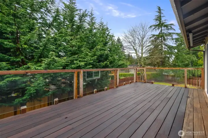 Deck off of the Dining Room & Kitchen