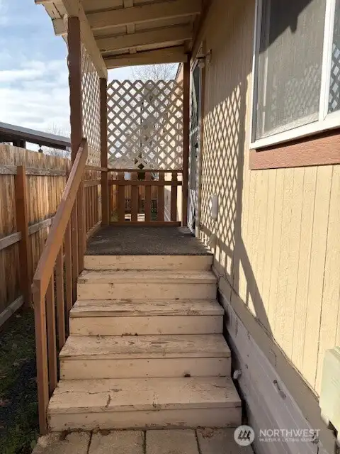 Back entrance to home