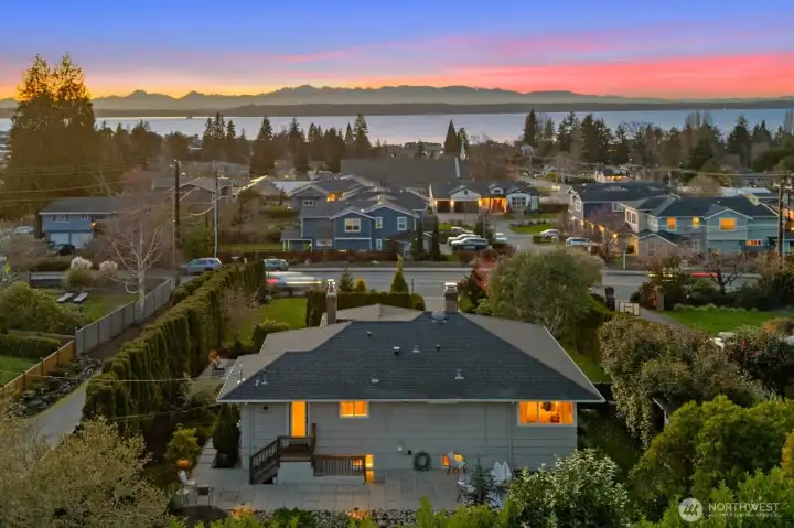 View from back of property facing West
