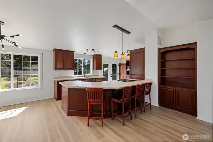 Tons of counter space in the kitchen