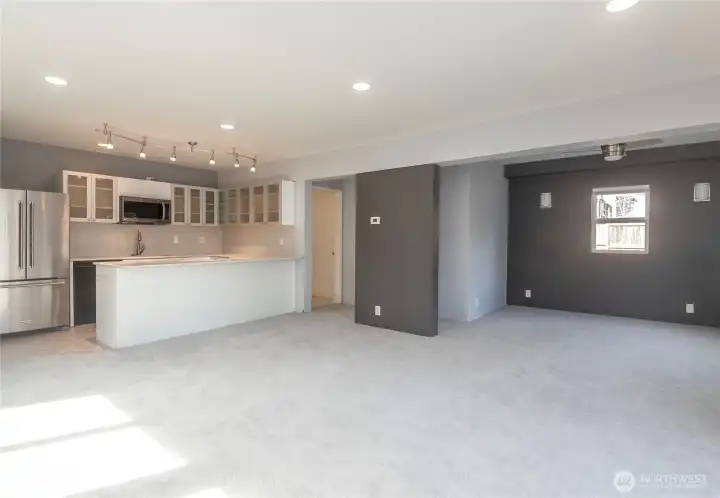 Basement Fully Remodeled Living Area