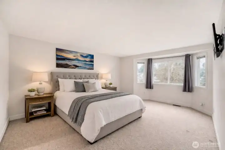 Virtually Staged Primary Bedroom