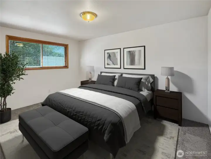 One of the 4 bedrooms