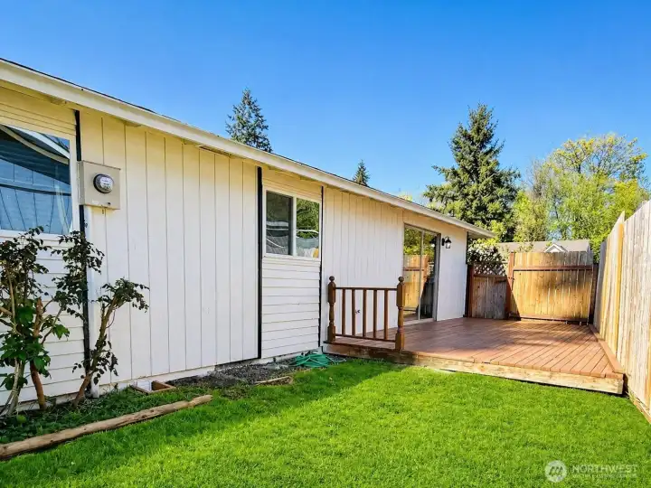 One of 2 decks, this one is just off livingroom/kitchen/dinig