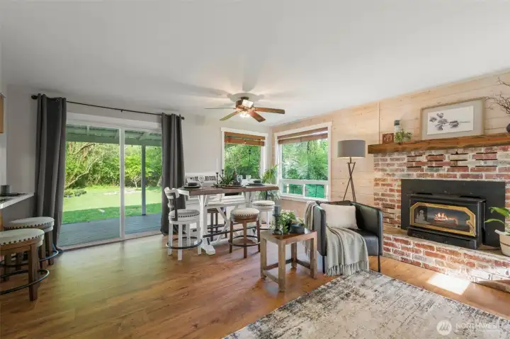 Cozy Up with a Book and Enjoy the Warm Fireplace