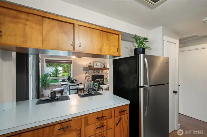 Pass Thru Kitchen to Dining Room