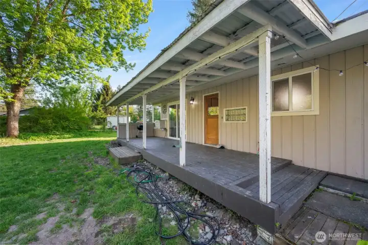 Grab Your Adirondack and Enjoy Summer Evenings on the Covered Deck