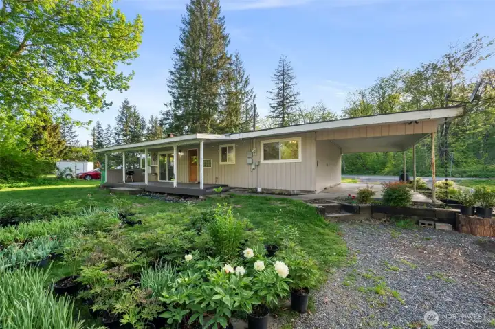 Attached Covered Carport