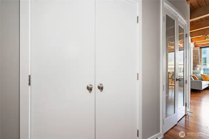 Generous closet space keeps everything organized and within easy reach. Generous closet space keeps everything organized and within easy reach.