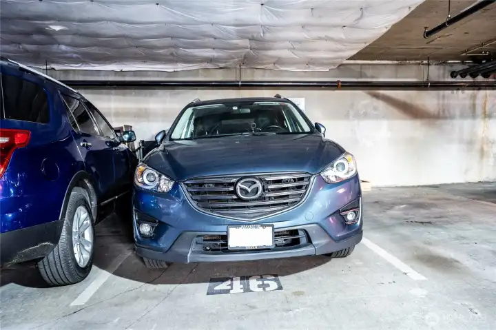 Dedicated parking space in the secure garage. Dedicated parking space in the secure garage.