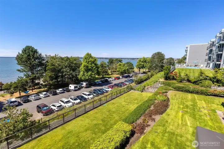 Another view of the lower lawns and the views beyond.