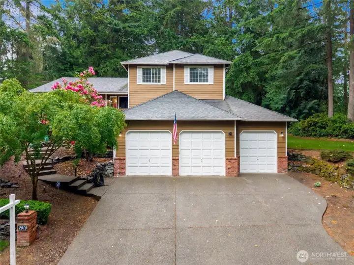 3-car garage and a ton of extra space for additional parking