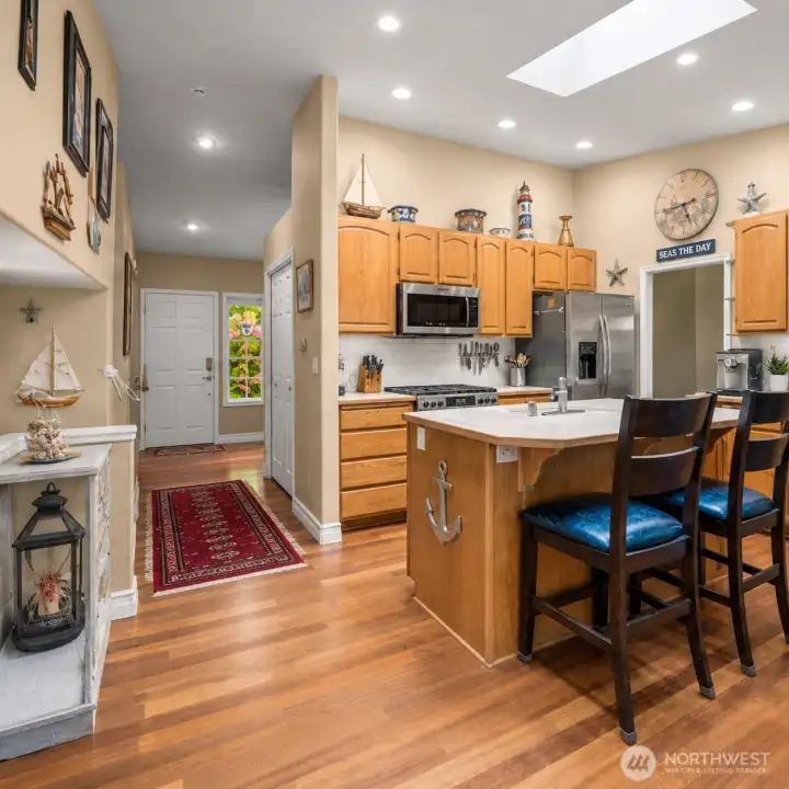 Kitchen, main level   *virtually staged