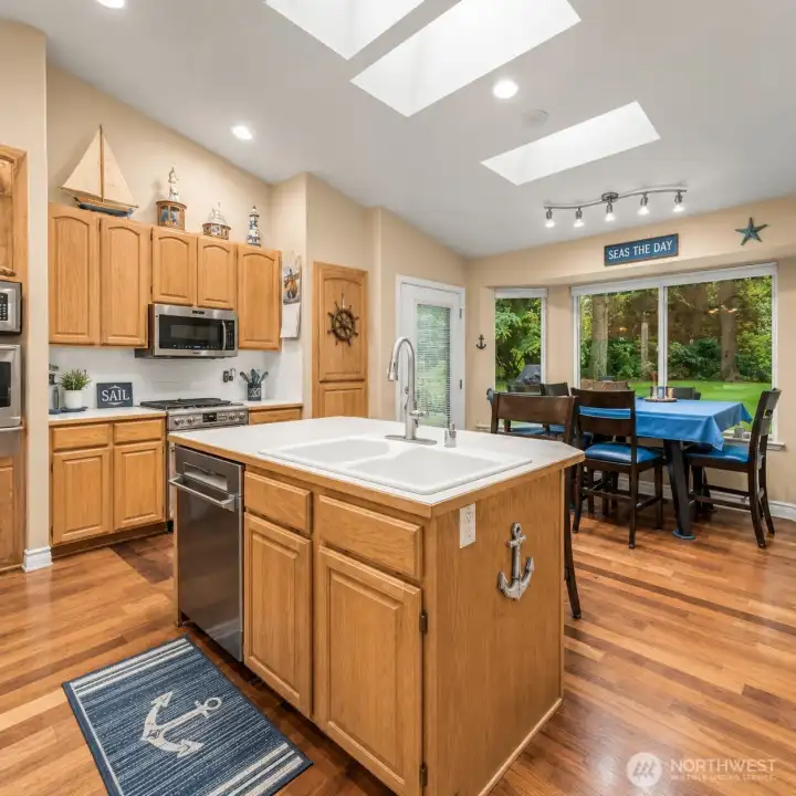 Kitchen, main level  *virtually staged