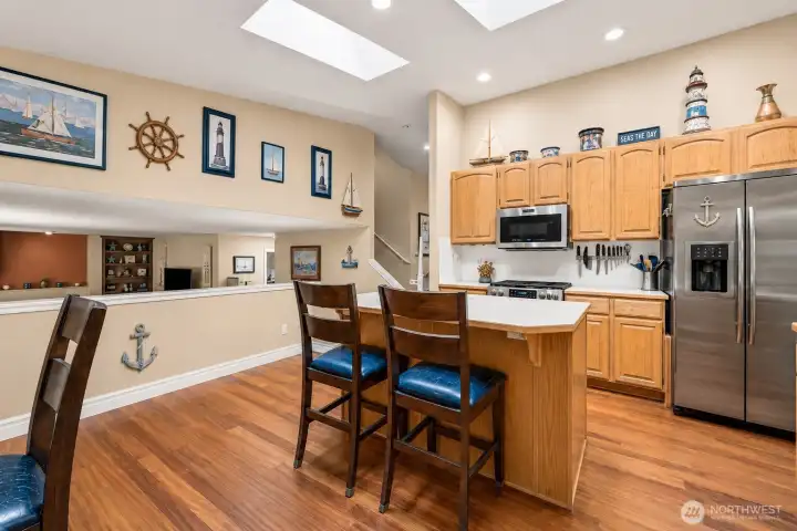 Kitchen, main level  *virtually staged